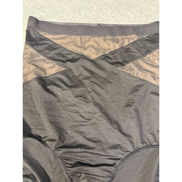 Cacique Shapewear Womens Bottoms Brief Panty Black Size 2X Plus 18/20 High Waist - Picture 2 of 3